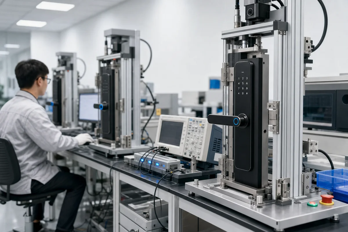 Smart lock testing equipment
